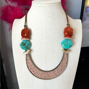 Brazil Artisan Beaded Adjustable Reptile Necklace